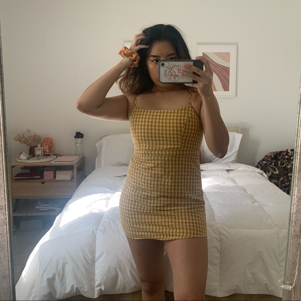 Yellow Gingham Dress